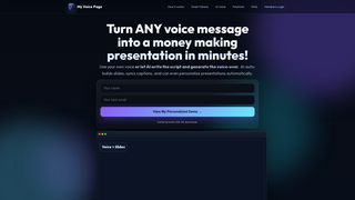Thumbnail of myvoicepage.com