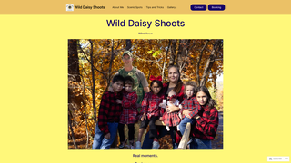 Screenshot of wilddaisyshoots.com