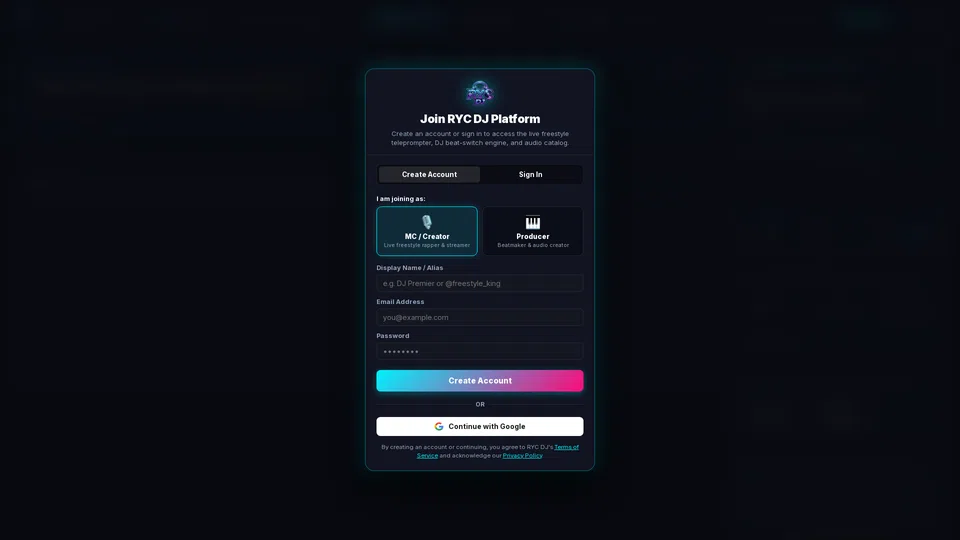 Site preview