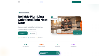 Screenshot of kevintheplumberinc.com