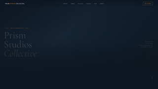 Screenshot of prismstudioscollective.com
