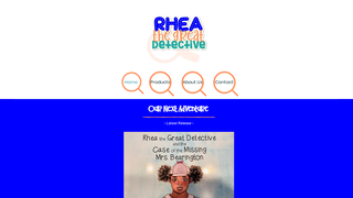 Screenshot of rheathegreatdetective.com
