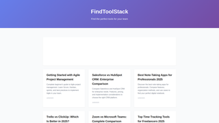 Thumbnail of findtoolstack.com