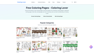 Thumbnail of coloringlover.net