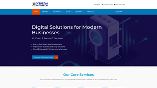 Thumbnail of webcominfotech.com