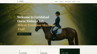 Screenshot of fhrcequestrian.com