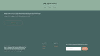 Thumbnail of jacksnyderpoetry.com