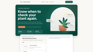Screenshot of myplantplanner.com