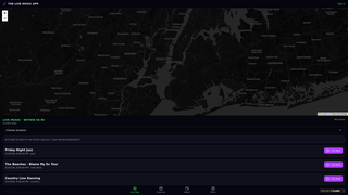 Screenshot of thelivemusicapp.com