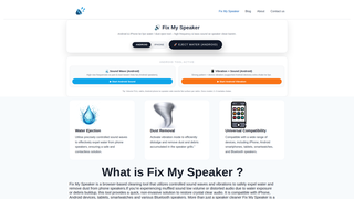 Screenshot of fixmyspeakerx.com