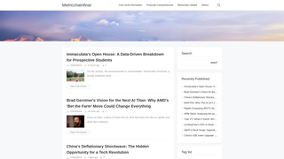 Thumbnail of metricchainfinance.com