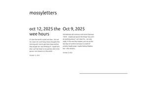 Thumbnail of mossyletters.com