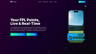 Screenshot of fpllive.app