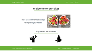 Thumbnail of amyswealthofhealth.com