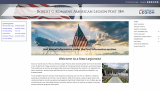 Screenshot of kewaskumlegion.org