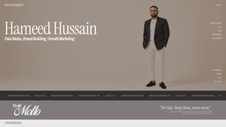 Screenshot of whoishameed.com