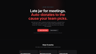Screenshot of latejar.app
