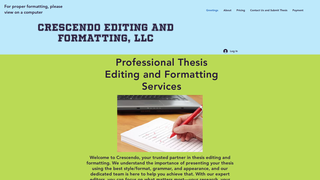 Thumbnail of crescendoeditingformatting.com