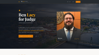 Screenshot of lacyforjudge.com