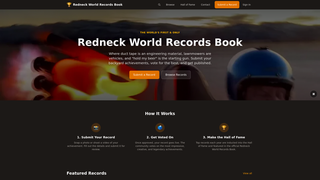 Screenshot of theredneckworldrecordsbook.com