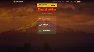 Screenshot of getchowroulette.com