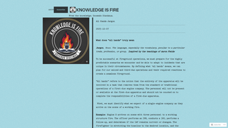 Thumbnail of knowledgeisfire.com