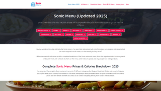 Thumbnail of sonicmenuusa.com