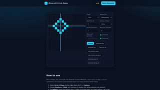 Thumbnail of pixelcirclegenerator.com