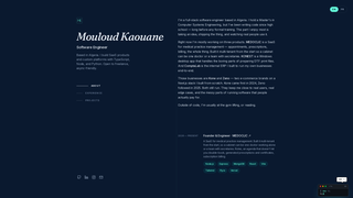 Screenshot of mouloud.dev