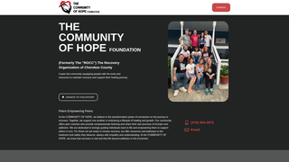 Screenshot of communityofhopefoundation.org