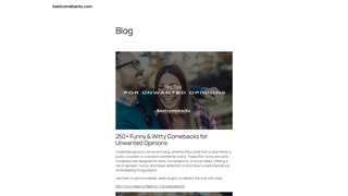 Thumbnail of bestcomebacks.com