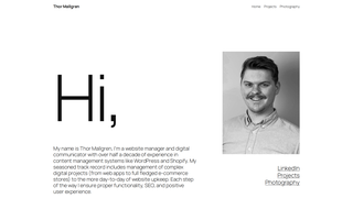 Thumbnail of thormallgren.com