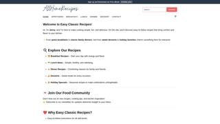 Thumbnail of easyclassicrecipes.com