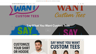 Thumbnail of saywhatyouwantcustomtees.com