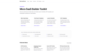 Screenshot of microsaasstack.com