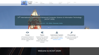 Thumbnail of acsit2026.org