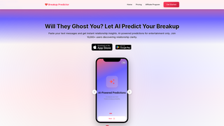 Screenshot of breakuppredictor.app