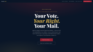 Screenshot of vote-by-mail.com