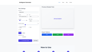 Thumbnail of ambigramgenerators.com