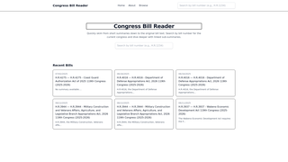 Thumbnail of congressbillreader.com