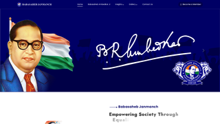Screenshot of babasahebjanmanch.org
