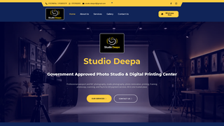 Screenshot of studiodeepa.com