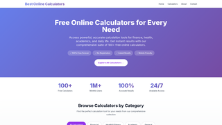 Thumbnail of bestonlinecalculator.org