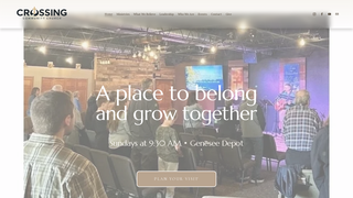 Screenshot of crossingcommunitychurch.org