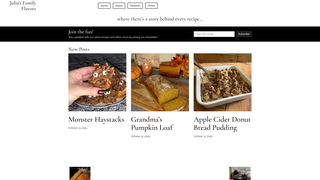 Thumbnail of juliasfamilyflavors.com