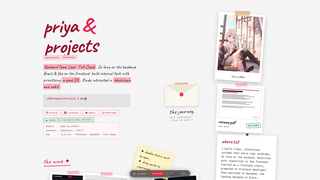 Screenshot of mystaline.dev