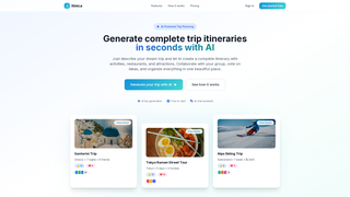 Screenshot of itinica.com