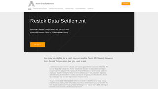 Thumbnail of restekdatasettlement.com