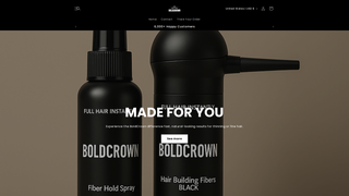 Thumbnail of boldcrownhairfiber.com
