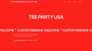 Screenshot of shopteepartyusa.com